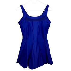 Durio Women's Swimsuit One Piece Tankini Tummy Control Dress Swimming Size L